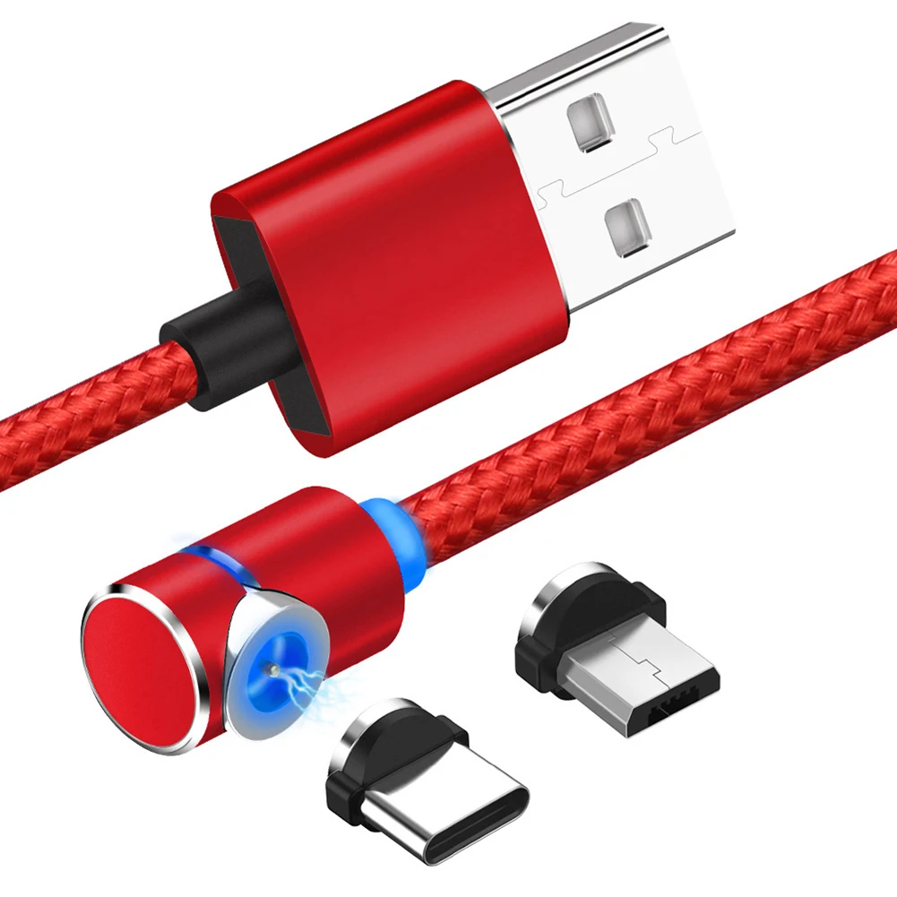 2019 Magnetic Charging Cable L Shape LED Light 360 Degree for Android Type-c Drop Shipping | Мобильные телефоны и
