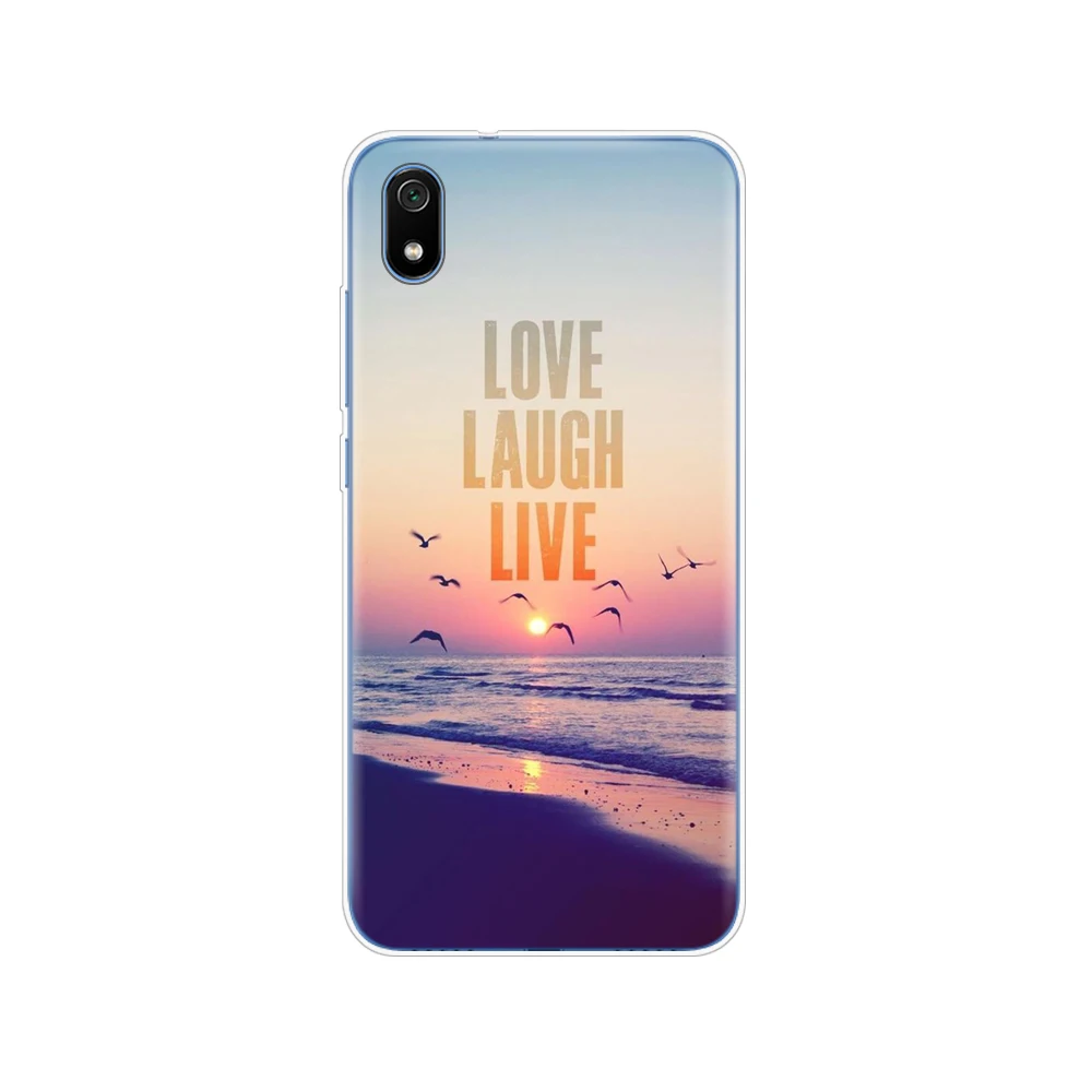 61897 Силиконовый чехол для xiaomi redmi 7a, чехлы, мягкая задняя крышка из ТПУ для redmi 7 a, бампер hongmi 7a, чехол для телефона, полная Защита, Чехол - Цвет: 61897