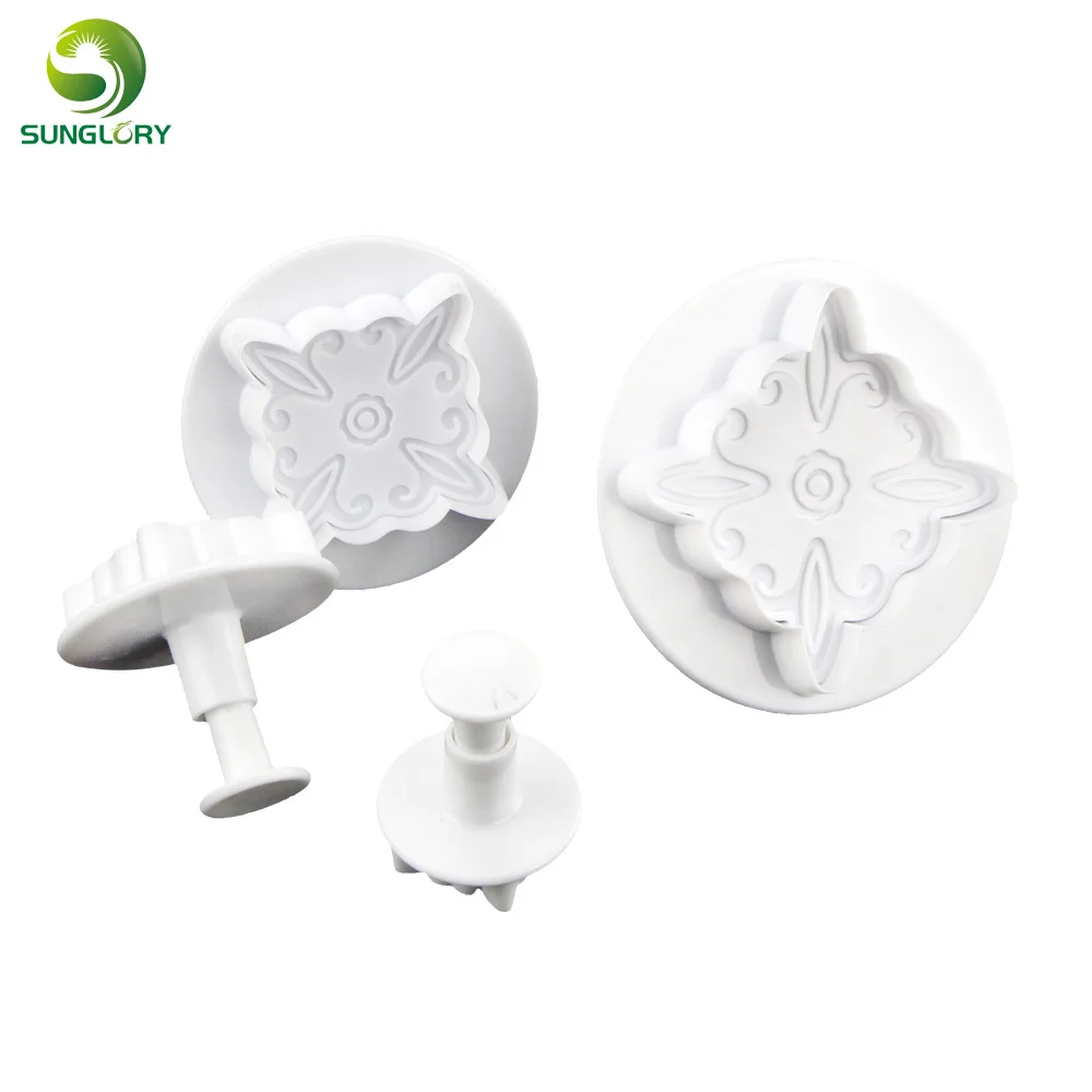 Пластиковый Плунжер 4 шт./лот форма для печенья выпечки штамп украшения