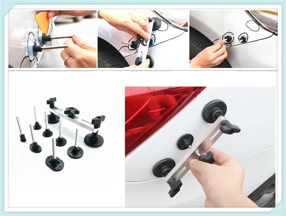 Автомобильный комплект для беспокрасочного ремонта вмятин съемник аксессуары