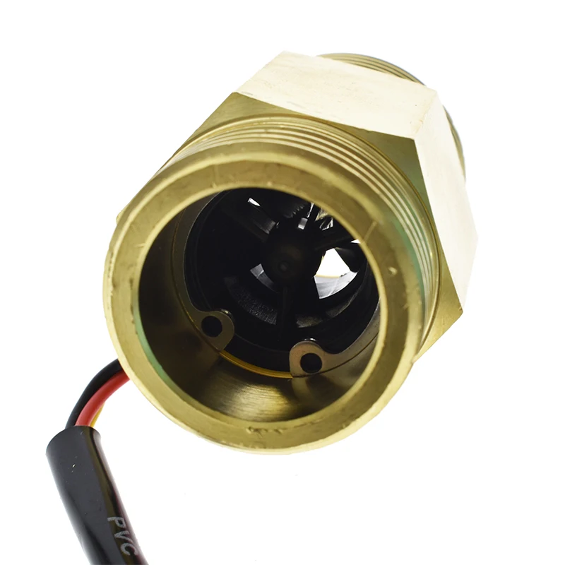 Латунный расходомер воды DN25 датчик холла переключатель промышленный турбинный 1