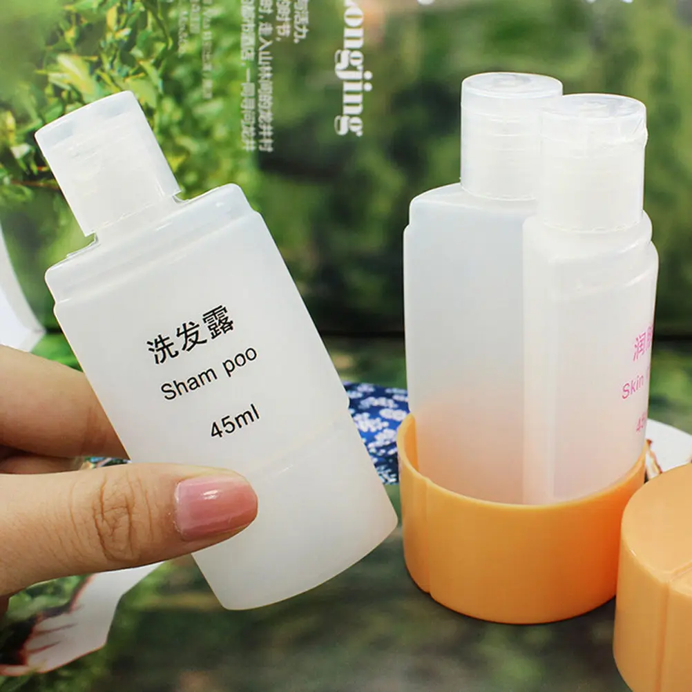 3 в 1 бутылка для шампуня с кремом ванной 6 цветов портативная пустая пластиковая