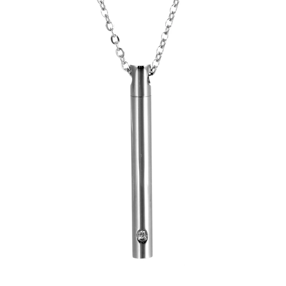 Wholesale 10pcs/lot Empty 316l Stainless Steel Cremation Urn Pendant Crystal Perfume Bottles Necklace pendant