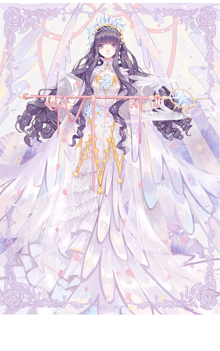Card Captor Сакура прозрачная карта Hen Томойо Daidouji платье косплэй костюм Хэллоуин Униформа с топом+ юбка накидка лук S-XL