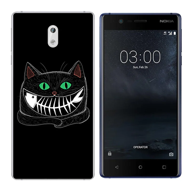 Мягкий ТПУ для Nokia 3 чехол Nokia3 Силиконовая задняя крышка золотые Чехлы телефона с