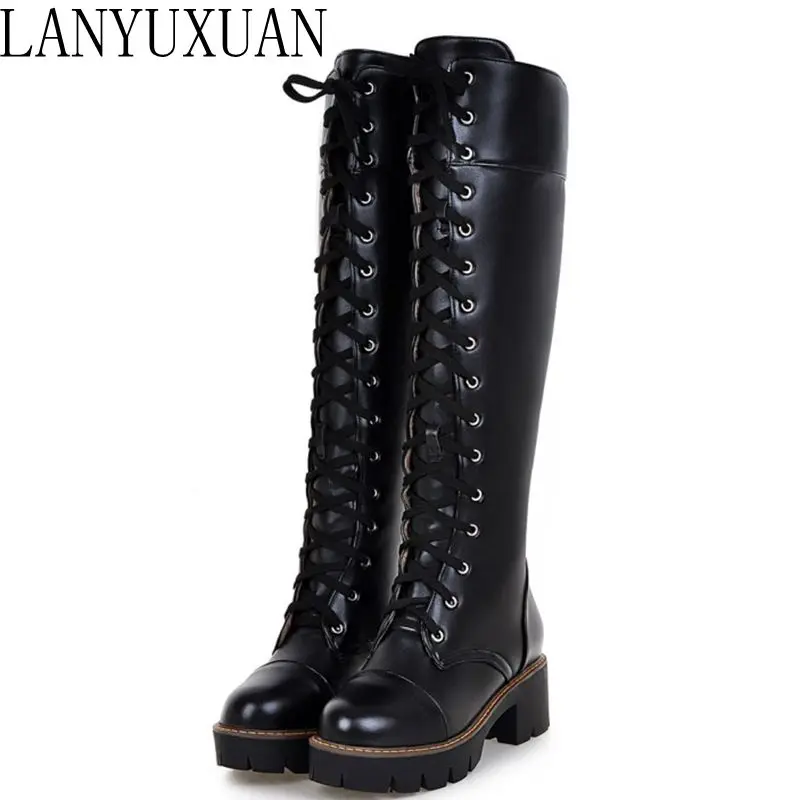 

2017 Winter Boots Big Size 34-43 Over The Knee Boots For Women Sexy High Heels Long Winter Shoes Round Toe Platform Knight 818-7