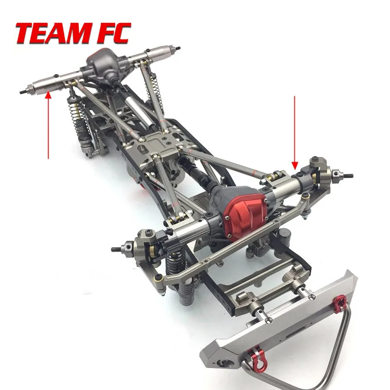 1 Набор 1/10 Rc автомобиль полный сплав CNC металлический передний и задний мост с