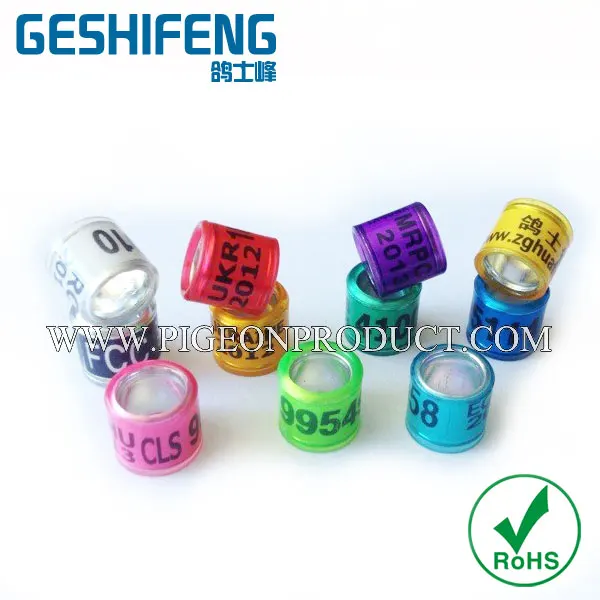 Бесплатная доставка 100 шт на заказ с флагом голубиное кольцо для голубиных