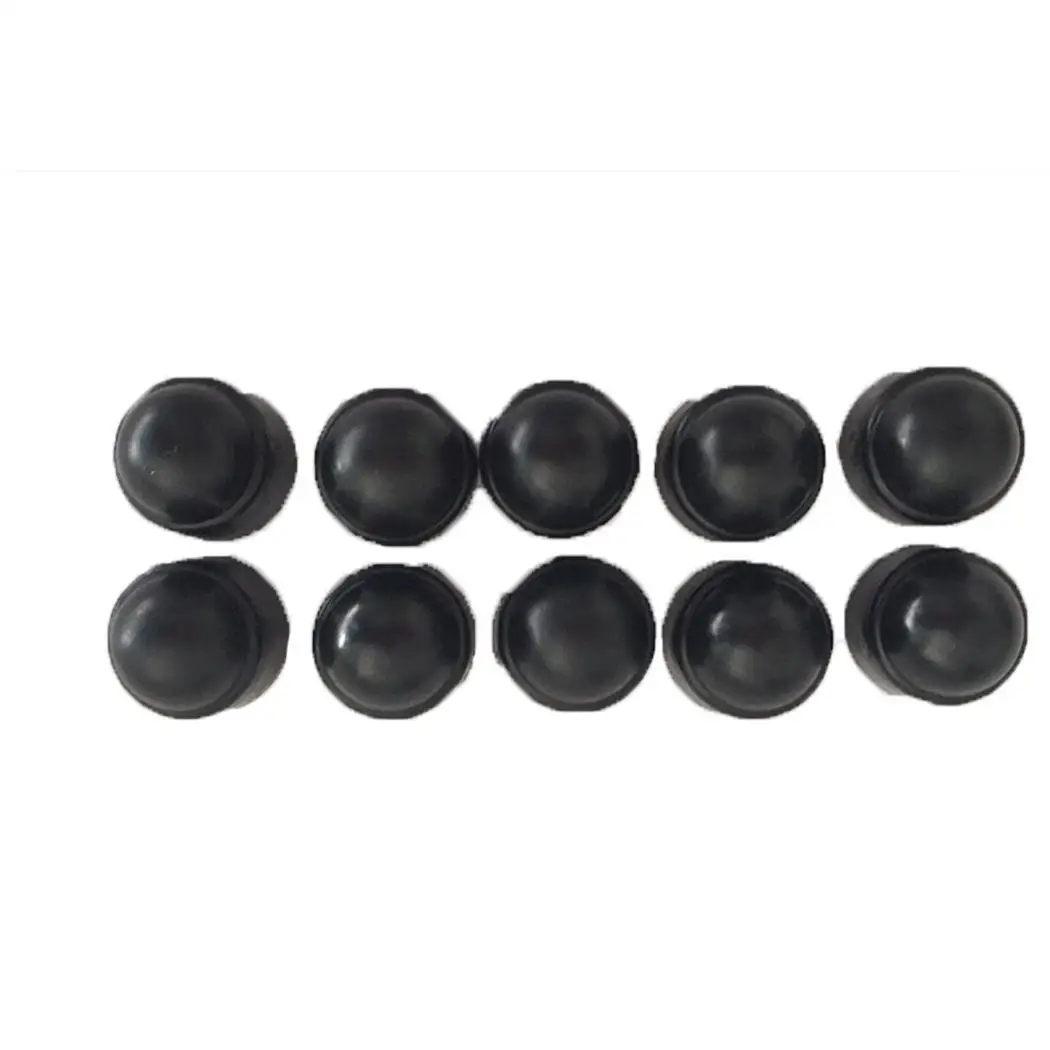 10 шт./компл. M8 Черный купол крышки Шестигранная гайка и винт защитные набор |
