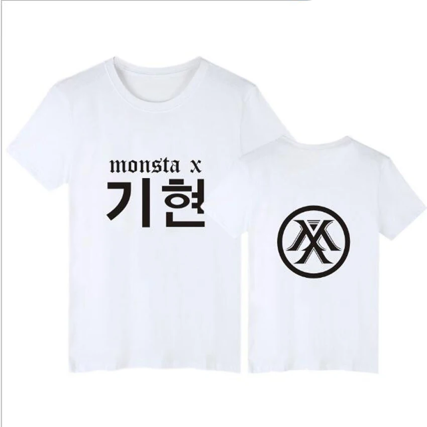 Женская футболка в стиле K POP MONSTA X большие размеры|Футболки| |