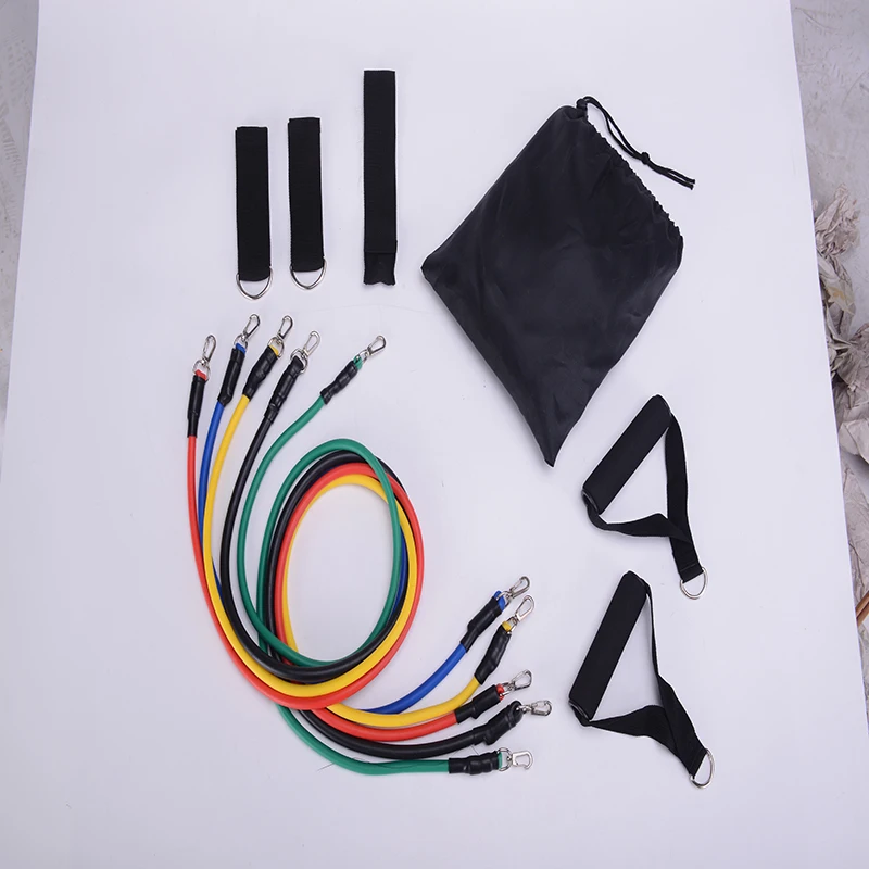 11 шт./компл. Тяговая веревка фитнес-упражнения резистивные ленты латексные