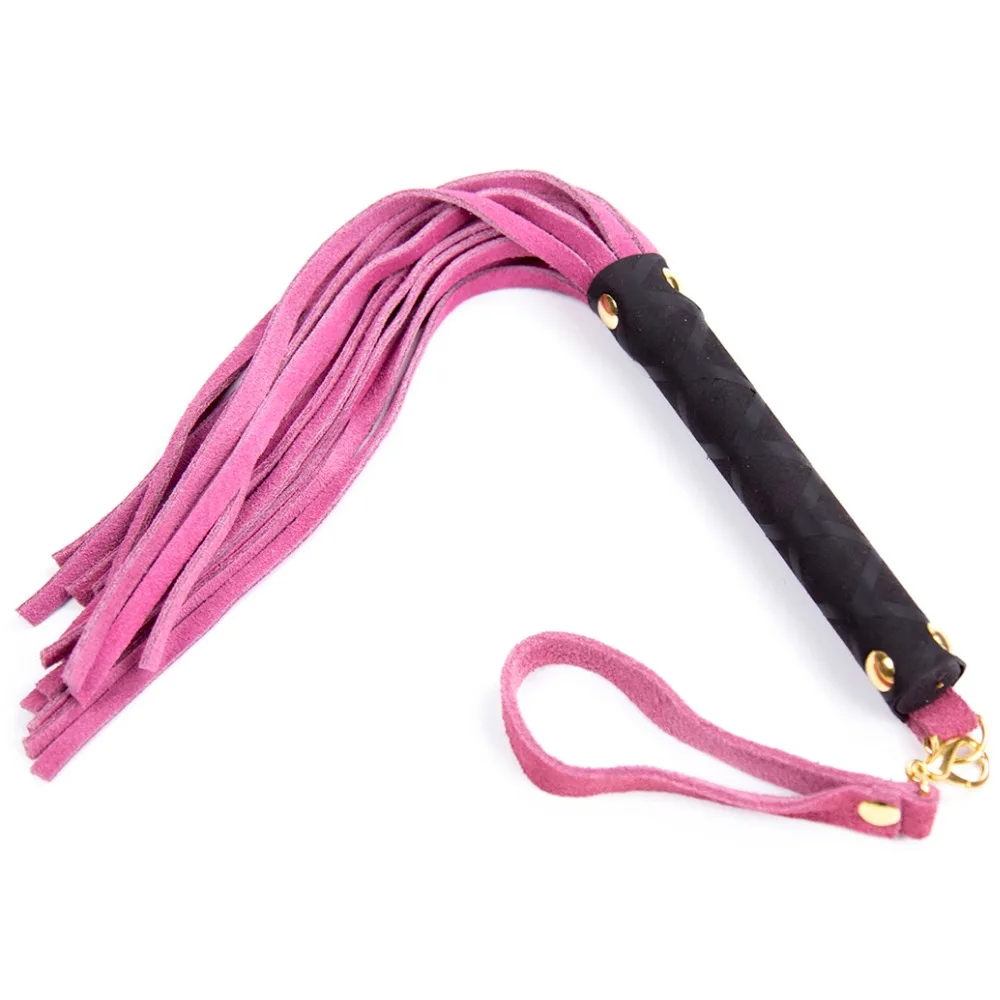 27 см из натуральной кожи порка кисточкой Whip взрослых раб SM игры пощечину ремень