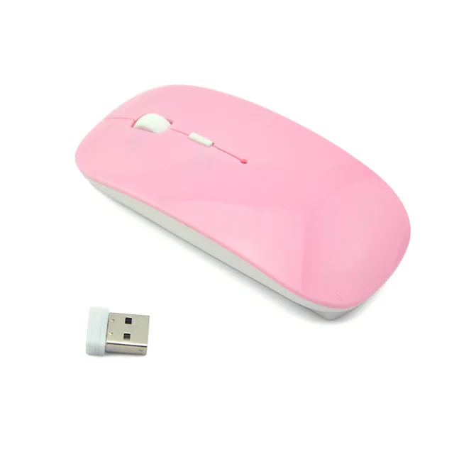 pink Neo Star, беспроводная мышь, 2,4 г, приемник, оптическая мышь, тонкая мышь для ПК, ноутбука, ПК, настольного компьютера для Macbook - Цвет: pink