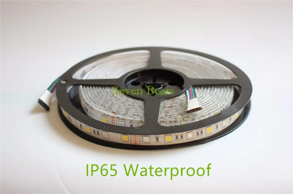 Водонепроницаемая светодиодная лента IP65 5050 DC24V RGBW подсветка RGBWW SMD 12 мм PCB 5 м 60