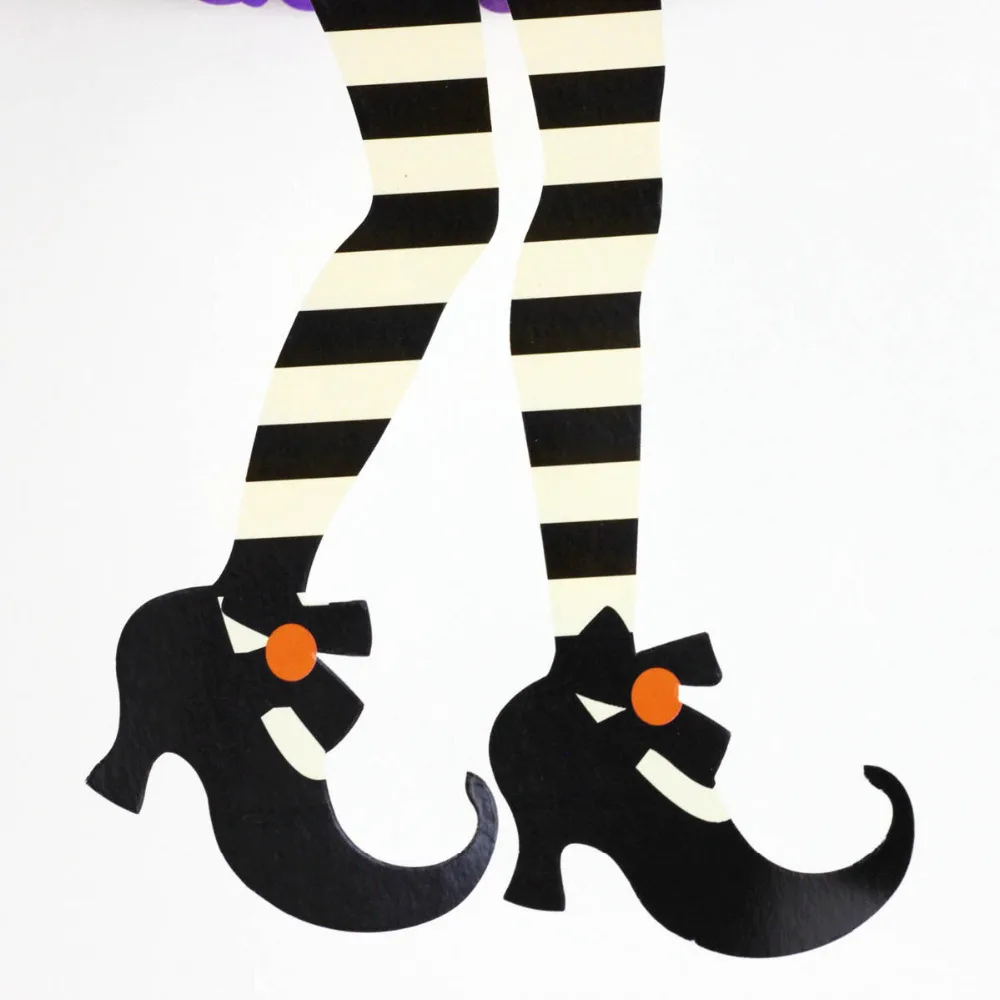 Забавные причудливые носочки для Хэллоуина нечестивые ведьм трофейные ботинки