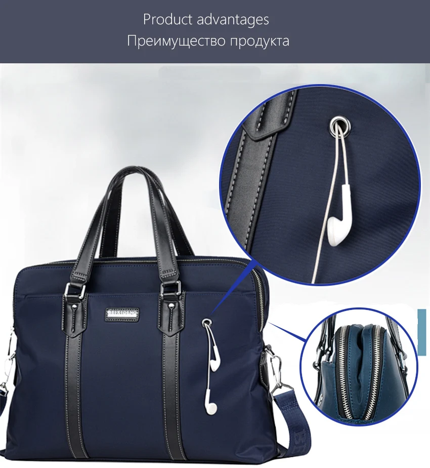 Стиль мужской портфель люксовый бренд Мужская Сумка для документов сумка модная мужская большая вместительность водонепроницаемый портфель