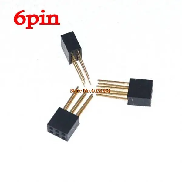 [Ah ROBOT】 50 шт./лот Штабелируемый заголовок двухрядный 2x3 (всего 6 контактов) 2 54 мм