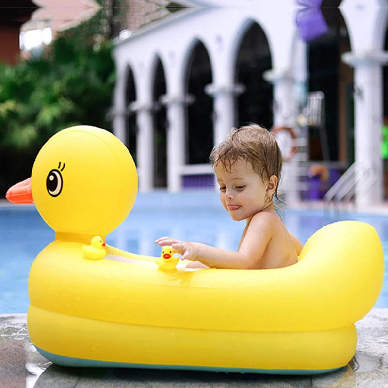 Для малышей с рисунком героев из мультфильмов надувные утка купальные игровой