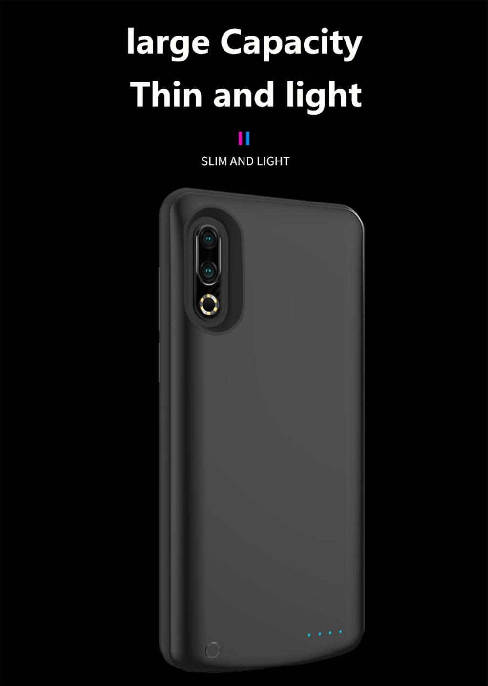 NTSPACE чехол для зарядного устройства для MEIZU16s, чехол для питания 6500 мАч, портативный внешний аккумулятор, тонкий аккумулятор для Meizu16s, чехол для зарядки
