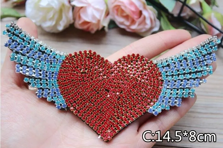 Новая модная паста со стразами в форме сердца из бисера может использоваться