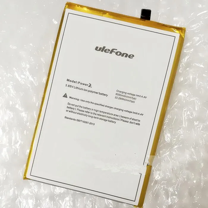 Оригинальный аккумулятор Ulefone Power 2 6050 мАч для телефона II/ экран 5 дюйма