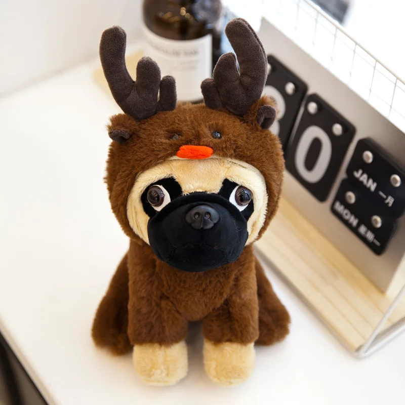 Имитация мопса плюшевые игрушки кукла Bulldog Песочная для собак жуки. Подарок