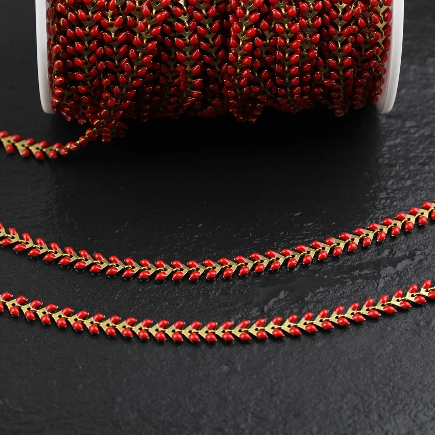 6 мм красная эмалированная рыбья кость ювелирные изделия с чокерами ремесла