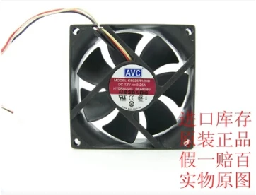 AVC 8 см 80*80*25 мм 0 25a C8025R12HB 3-контактная Поддержка скорости охлаждающего вентилятора