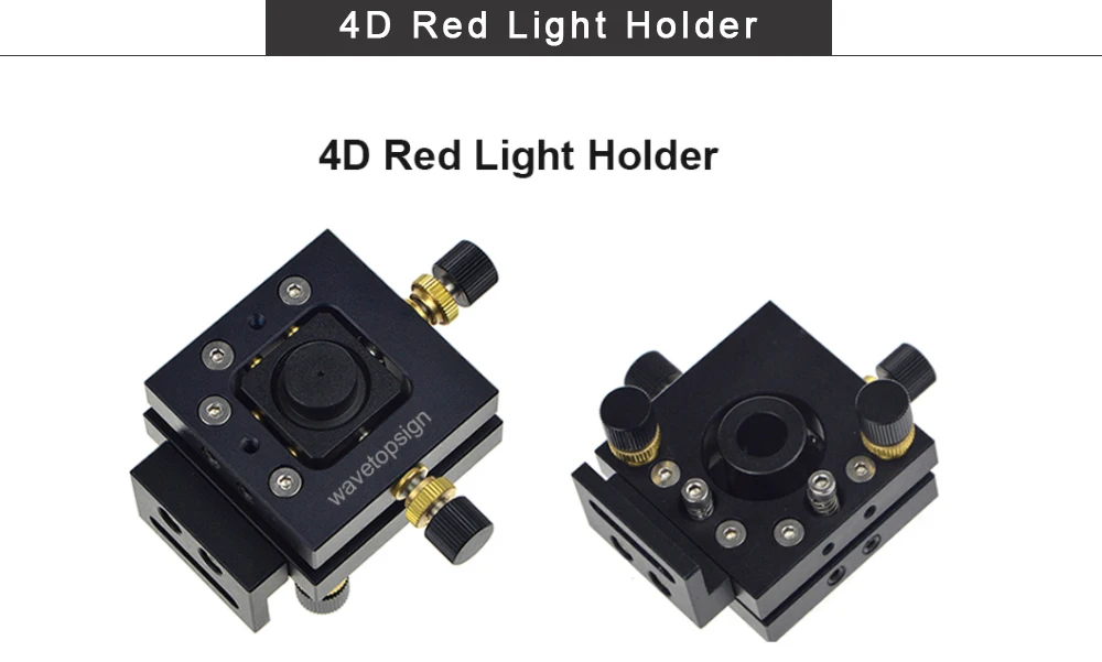 WaveTopSign лазерный держатель зеркала для машины 2D крепления Q-Switch держатель зеркала 20x5 мм 4D держатель использовать для красный светильник 12x36 мм