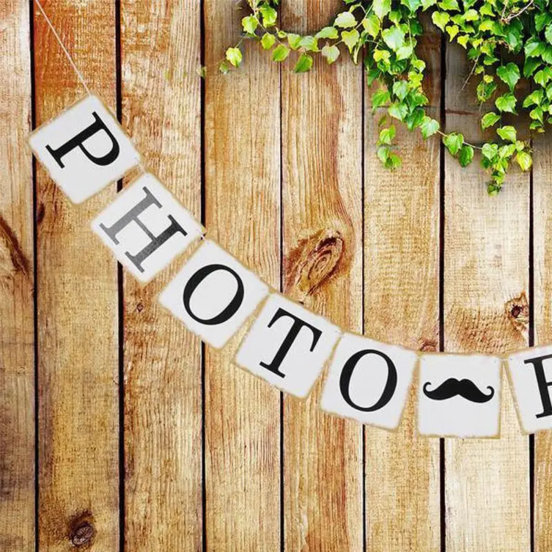 Элегантные свадебные украшения события поставки женат Свадьба Бантинг Баннер