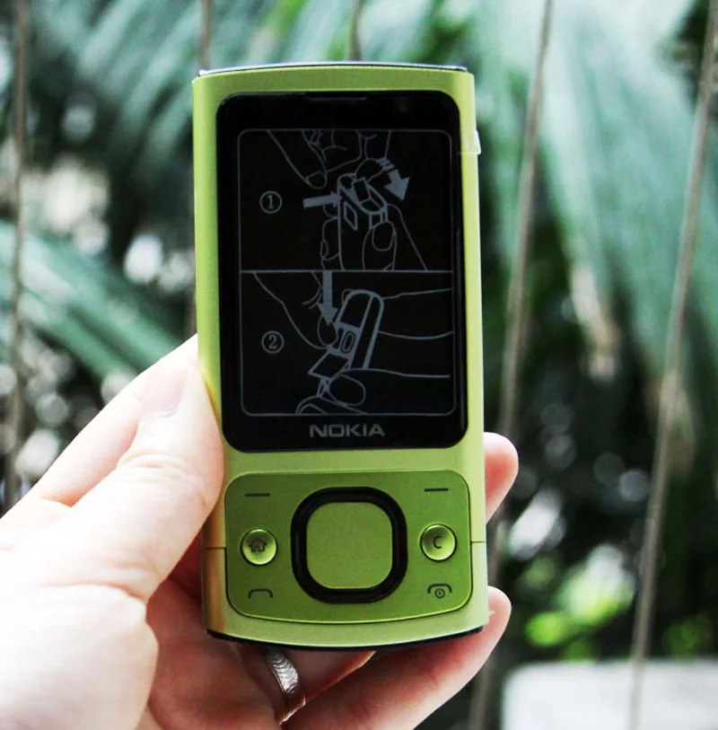 NOKIA 6700 Silder телефон Восстановленный 3g GSM разблокированный 6700s мобильный телефон зеленая английская клавиатура