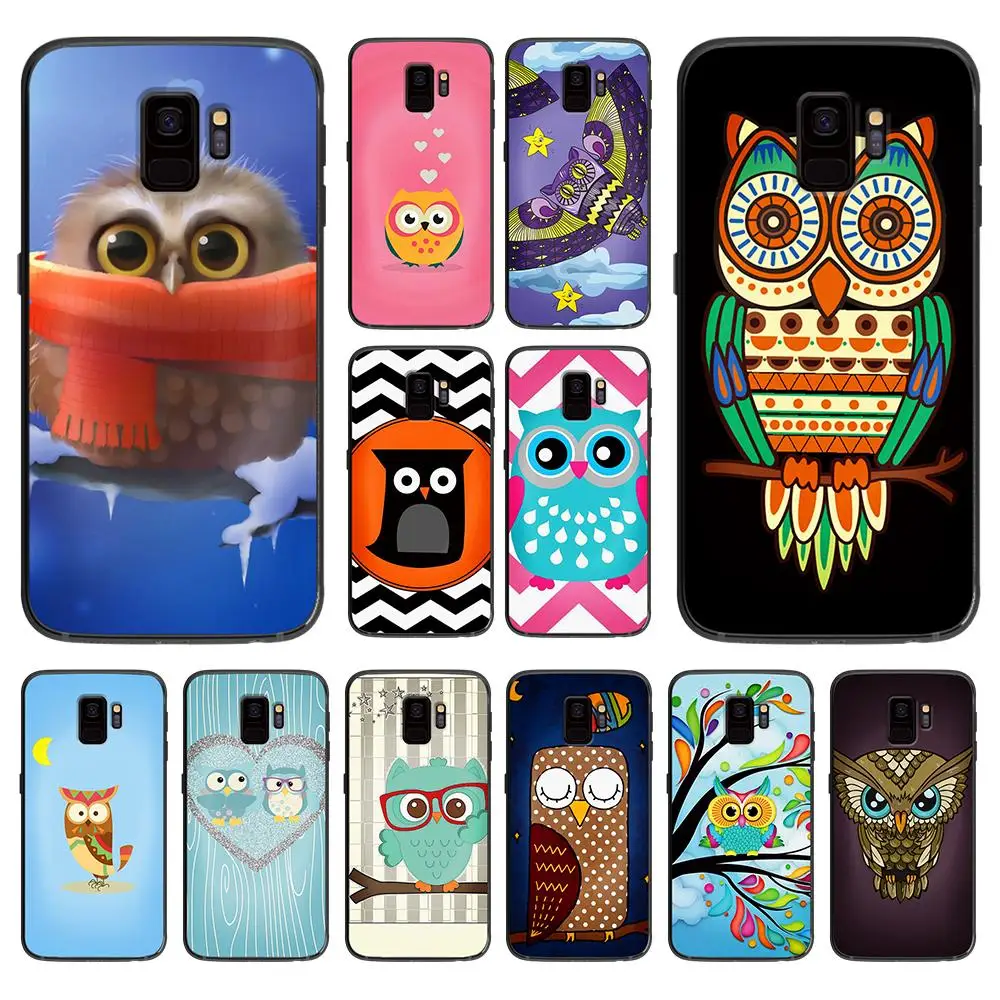 Мягкий чехол для телефона с изображением совы из мультфильма samsung Galaxy S6 S7 S8 S9 S10e Plus