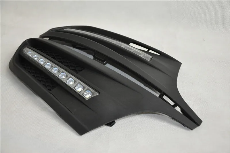 White LED car styling Daytime Running lights DRL Fog lamp covers for Volkswagen VW Jetta Sagitar 9 low configuration2012-2014 | Автомобили