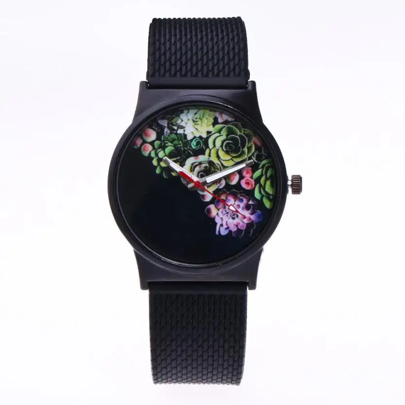 Кварцевые наручные часы Reloj Mujer простые круглые женские часы из силиконового аналогового сплава часы Relogio Feminino 18JAN4