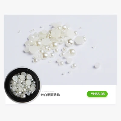 YH55-08 1 коробка декоративный камень для ногтей Дизайн ногтей Стразы круглые украшения Советы японский дизайн ногтей кристалл голографическая AB Хамелеон деко для УФ гель - Цвет: YH55-08