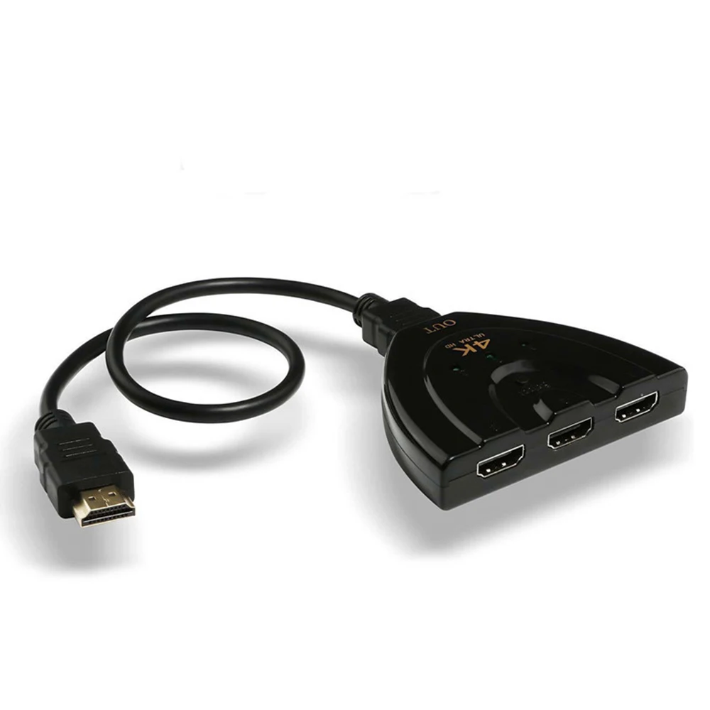 3 портовый Коммутатор HDMI Переключатель AV переключатель адаптер преобразователь