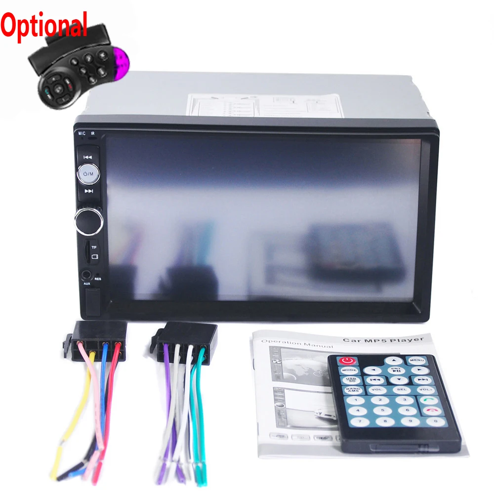 AMPrime 2 Din 7 &quotавтомобильный мультимедийный плеер Bluetooth Сенсорный экран MP5
