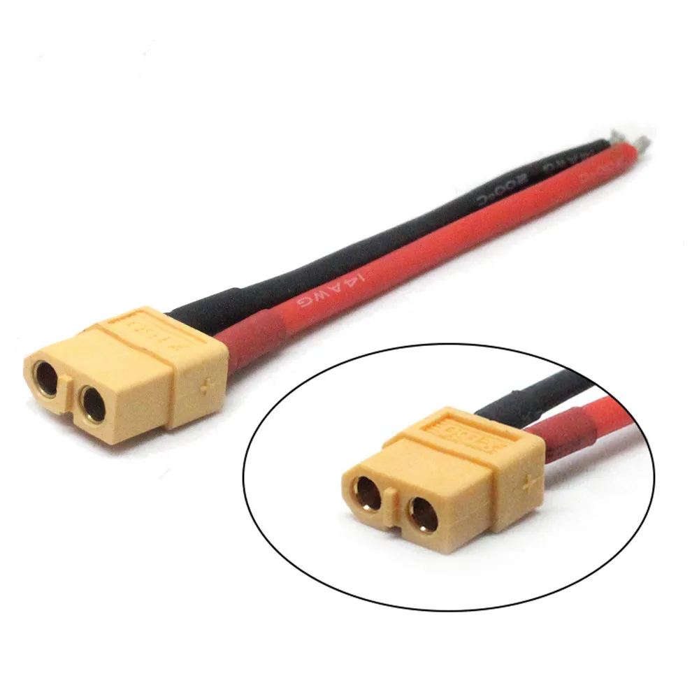 2 шт. XT60 штекер разъема с силиконовым разъемом 14 AWG провод горячий JST кабель для RC BEC