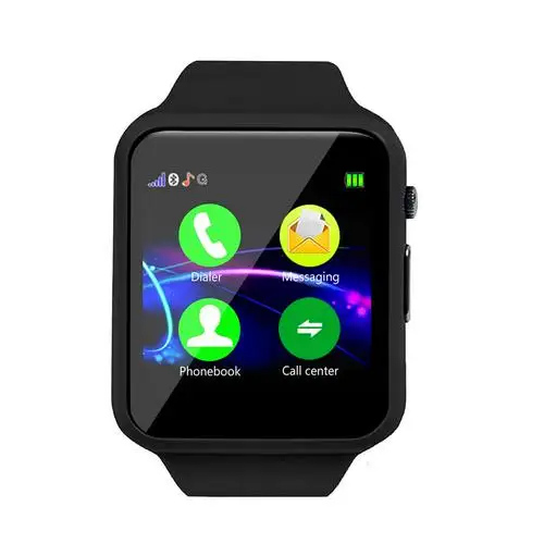 U10 детский спортивный анти-потеря Bluetooth телефонный звонок SmartWatch TF карта MP3 музыкальный плеер часы браслет с камерой для Ios/android - Цвет: Черный