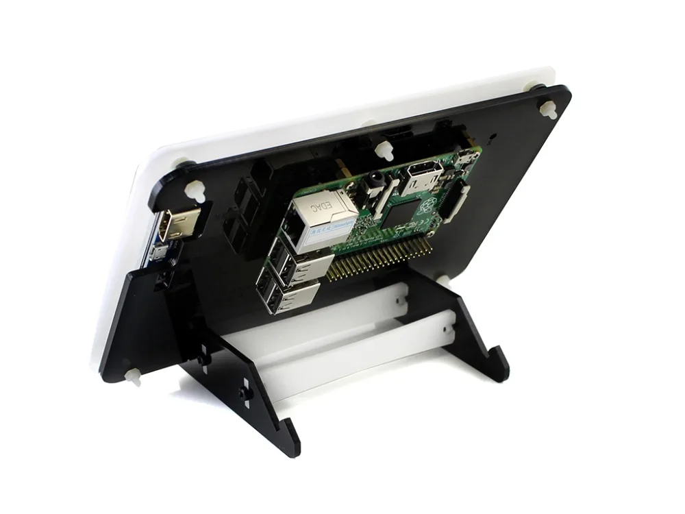 Micro PC Raspberry Pi аксессуар F = RPi 7 дюймов HDMI lcd емкостный сенсорный экран+ биколор чехол+ 16 Гб Micro SD карта+ адаптер питания