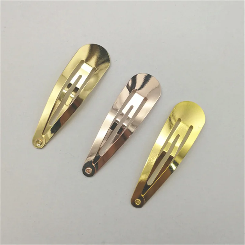 100 шт. 5 см высококачественные золотистые или зажимы для волос|kc gold|gold snap clipsslide clips |