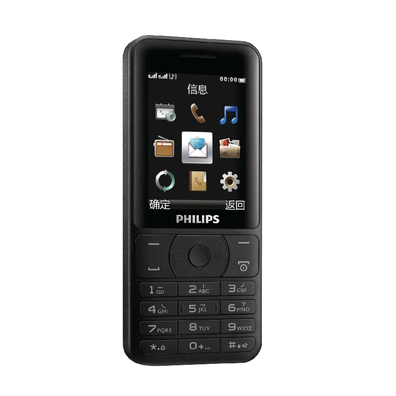 Телефон с клавиатурой Philips E180, 2,4 дюймов, 2G, GSM, 3100 мАч, батарея, две sim-карты, 240x320 P, FM радио, MP3
