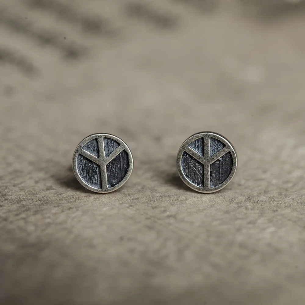 Dark Dream серебряное ювелирное изделие простой круглый символ мира антикварное для