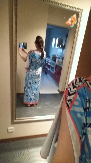 Европейская мода женское синее эластичное платье макси с геометрическим принтом