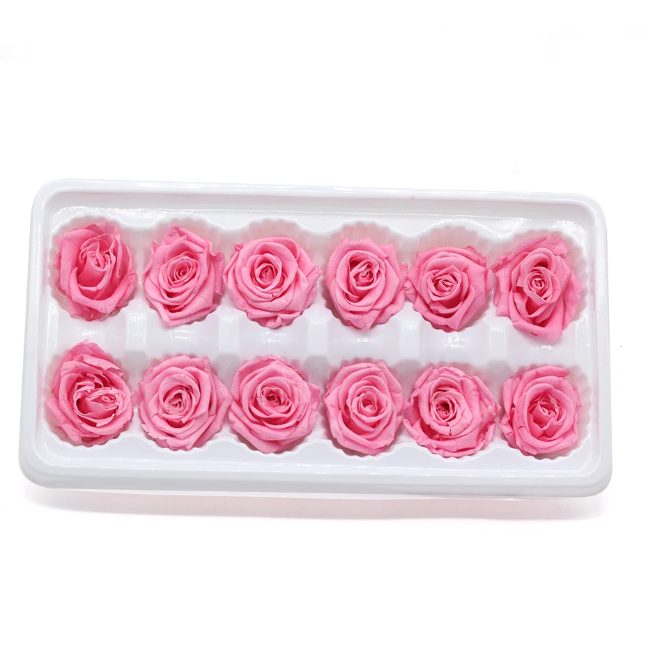 Настоящая Роза Eternelle Doos Natuurlijke Bewaard Bloem Rose 3-4 см Onsterfelijke Rose Valentijnsdag Gift Fleur Eternelle - Цвет: 046