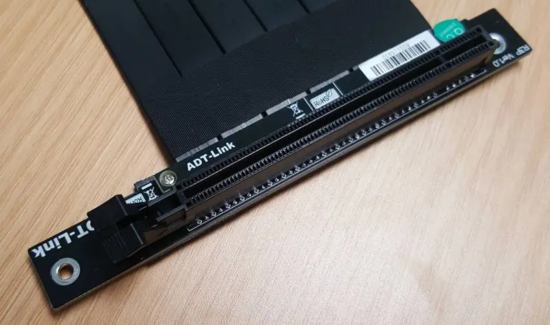 Вертикальный удлинитель для графической карты Riser PCIE 3 0x16 Гибкий плоский кабель