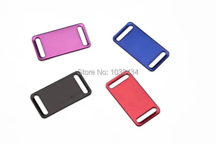 

300 pcs/lot Personalized Engraved Aluminum Slider Pet ID Tag Dog Tag Cat Tag free shipinng