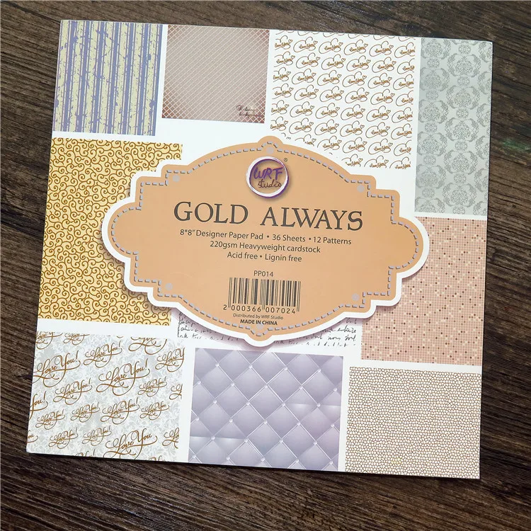 

220gsm 8 inch Gold & Sliver Foil Decorative origami,paper craft,DIY Scrapbooking background paper pack