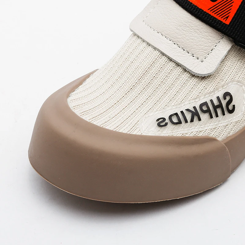 Bakkotie 2019 Kids Autumn High Sock Shoes New Boys Fashion Soft Casual Sports Baby Girls Breathable Slip On Black Sneakers | Детская
