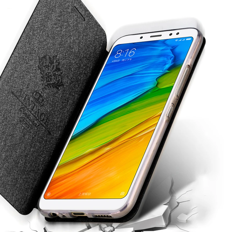 Mofi для Xiaomi Redmi Note 5 Pro Чехол для Redmi Note 5 Pro роскошный силиконовый кожаный чехол-книжка для Redmi Note 5 Чехол